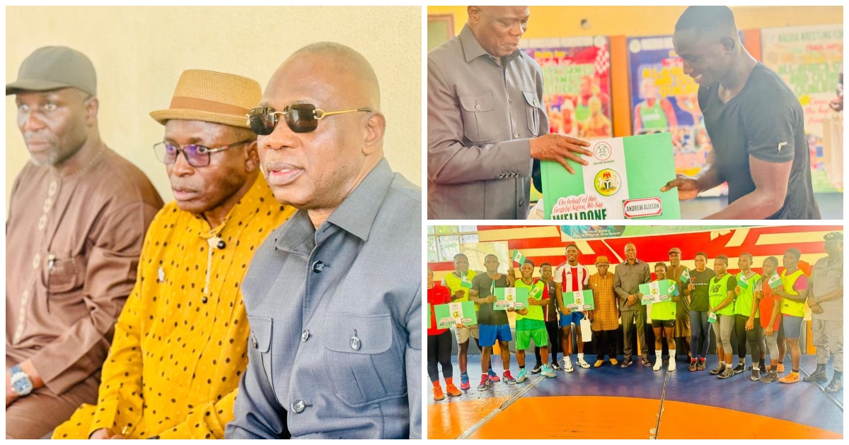 Adeniyi Preaches Patriotism, Visits Team Nigeria Wrestling Camp Ahead of World Championships