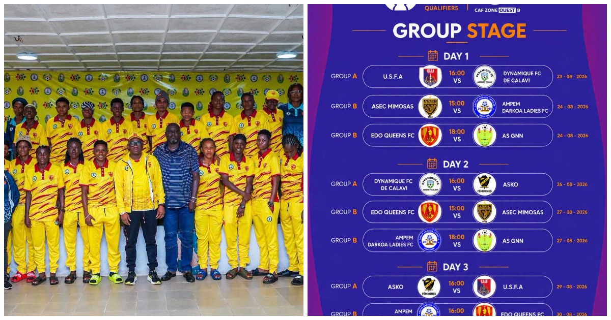 Edo Queens Begin CAF Women’s Champions League Qualifying Campaign Against AS GNN